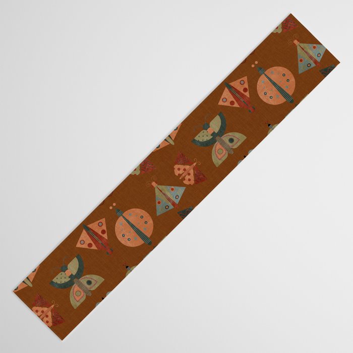 moths butterflies fall retro Table Runner Gallery Image 3