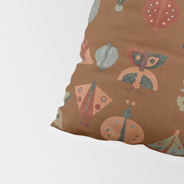 moths butterflies fall retro Pillow Sham Gallery Image 4