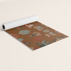 moths butterflies fall retro Yoga Mat Gallery Image 2