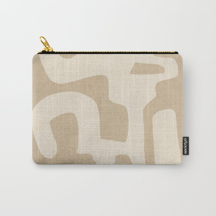 Modern Abstract Minimal Shapes 120 Carry All Pouch Gallery Image 1