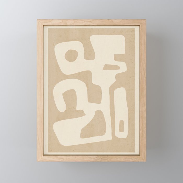 Modern Abstract Minimal Shapes 120 Mini Art Print Gallery Image 1