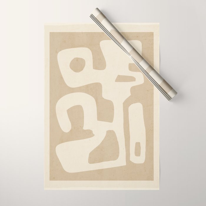 Modern Abstract Minimal Shapes 120 Wrapping Paper Gallery Image 1
