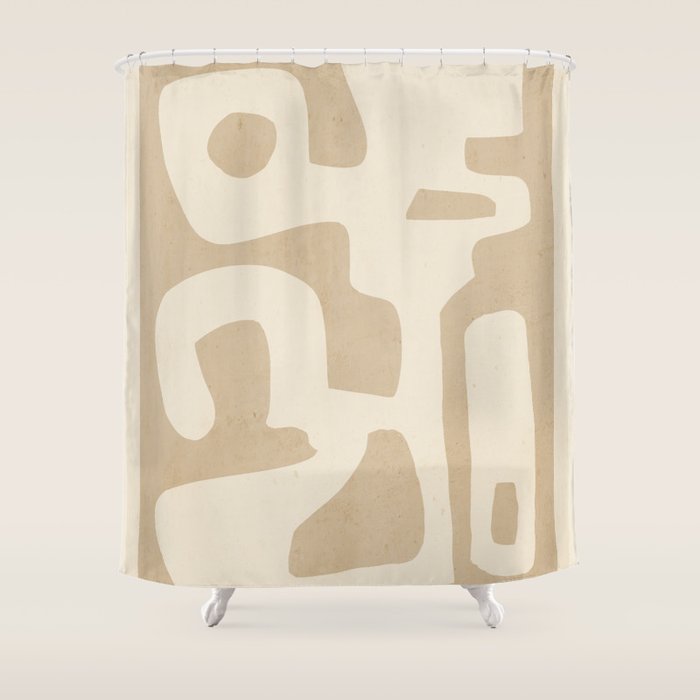 Modern Abstract Minimal Shapes 120 Shower Curtain Gallery Image 1