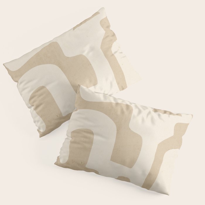 Modern Abstract Minimal Shapes 120 Pillow Sham Gallery Image 1