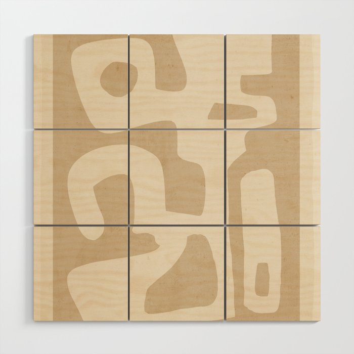 Modern Abstract Minimal Shapes 120 Wood Wall Art Gallery Image 1
