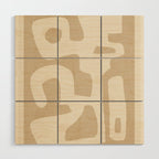 Modern Abstract Minimal Shapes 120 Wood Wall Art Gallery Image 1