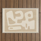 Modern Abstract Minimal Shapes 120 Outdoor Rug Gallery Image 1