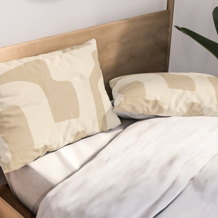 Modern Abstract Minimal Shapes 120 Pillow Sham Gallery Image 2