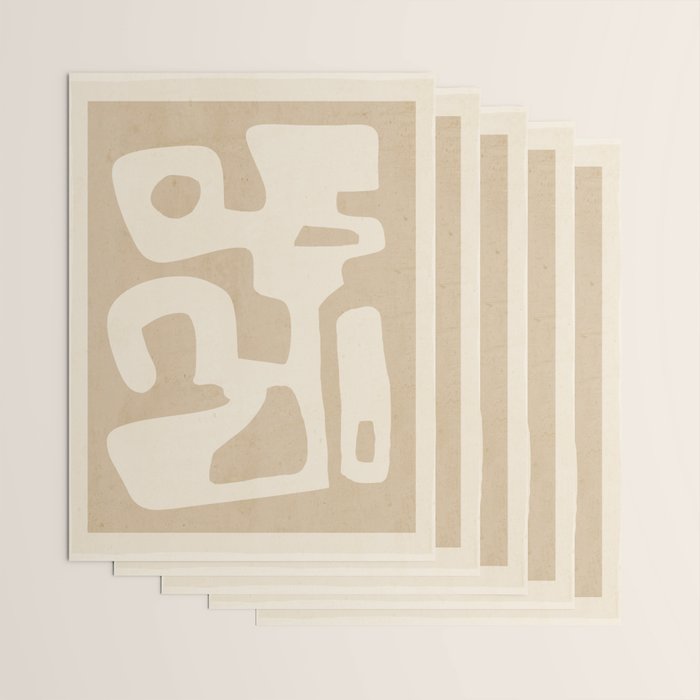 Modern Abstract Minimal Shapes 120 Wrapping Paper Gallery Image 3