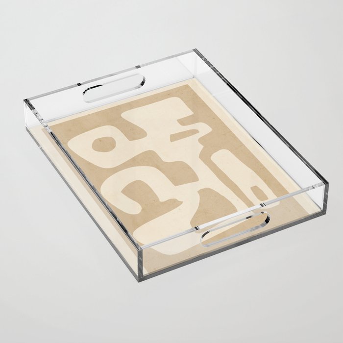 Modern Abstract Minimal Shapes 120 Acrylic Tray Gallery Image 1