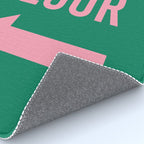 Dance Floor Left Arrow (Green Pink) Rug Gallery Image 4