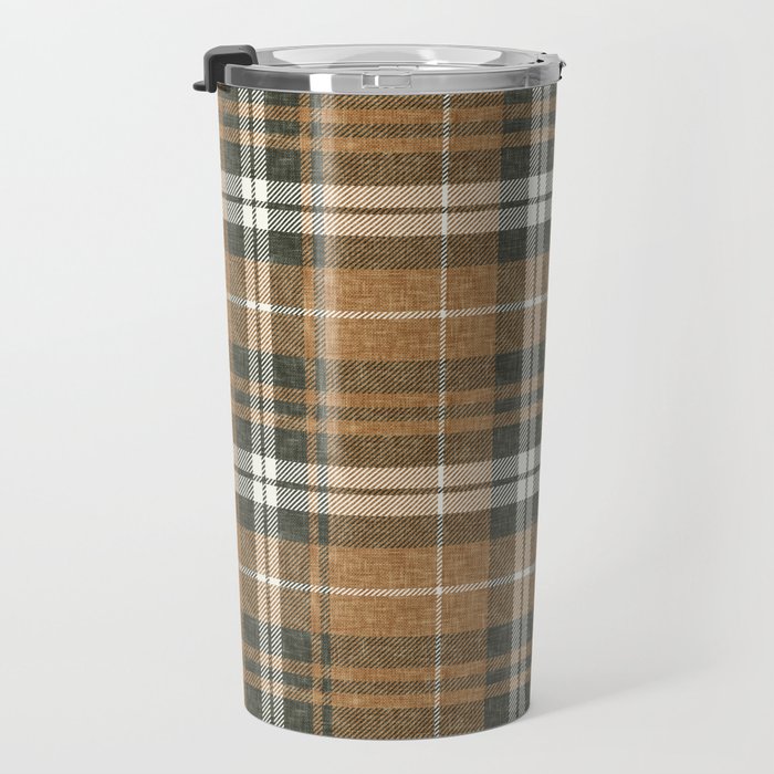 fall plaid - warm neutrals Travel Mug Gallery Image 3