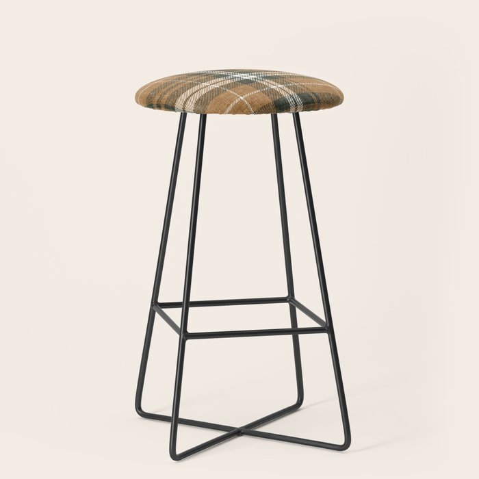 fall plaid - warm neutrals Stool Gallery Image 1