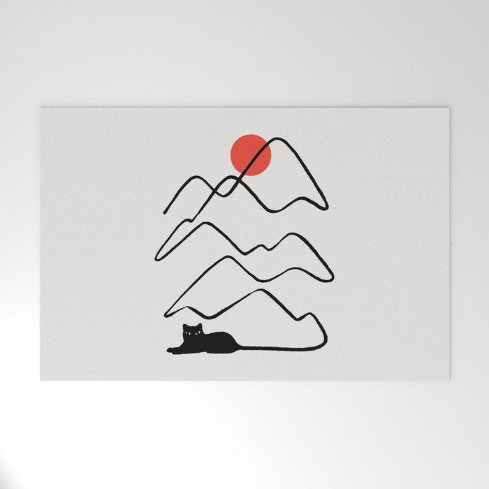 Cat Landscape 68 Welcome Mat Gallery Image 1