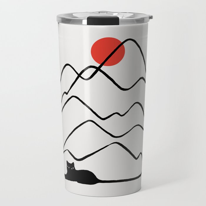 Cat Landscape 68 Travel Mug Gallery Image 1