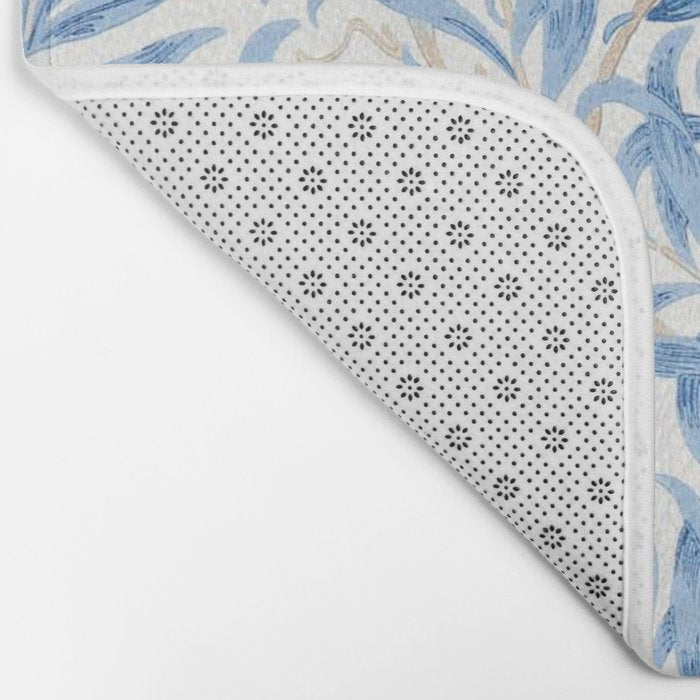 William Morris Vintage Willow Bough Woad Blue Bath Mat Gallery Image 2