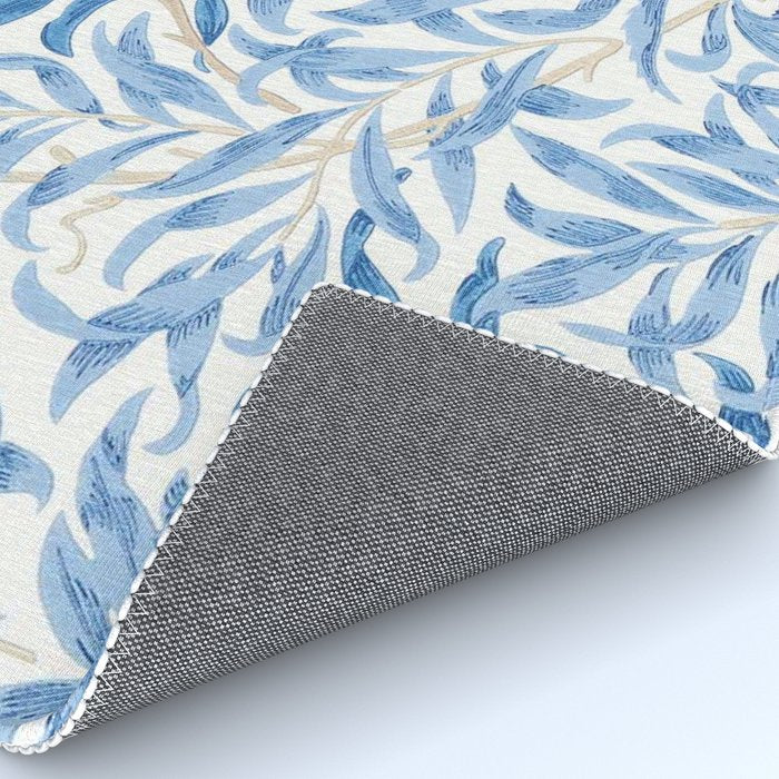 William Morris Vintage Willow Bough Woad Blue Rug Gallery Image 4