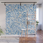 William Morris Vintage Willow Bough Woad Blue Wall Mural Gallery Image 1
