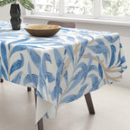 William Morris Vintage Willow Bough Woad Blue Tablecloth Gallery Image 3