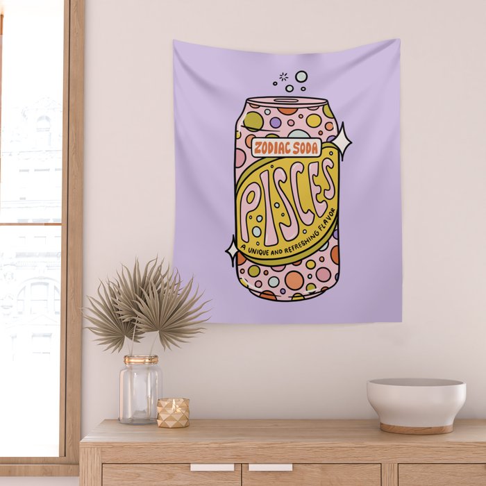 Pisces Soda Wall Tapestry Gallery Image 2