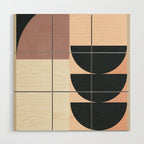 Geometric Shapes 255 Wood Wall Art Gallery Image 1