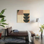 Geometric Shapes 255 Wood Wall Art Gallery Image 2