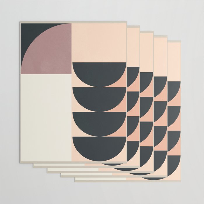 Geometric Shapes 255 Wrapping Paper Gallery Image 3