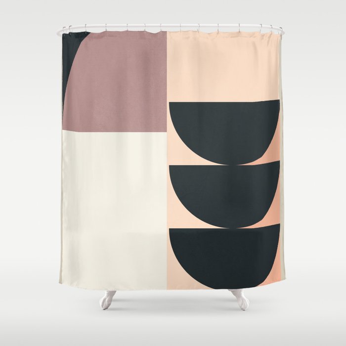 Geometric Shapes 255 Shower Curtain Gallery Image 1