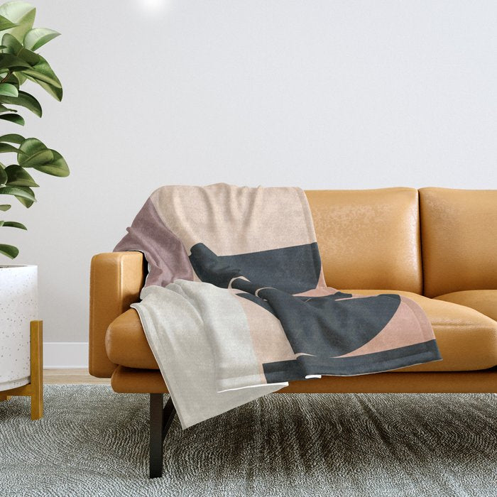 Geometric Shapes 255 Throw Blanket Gallery Image 1
