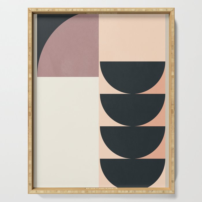 Geometric Shapes 255 Serving Tray Gallery Image 1