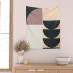 Geometric Shapes 255 Wall Tapestry Gallery Image 2