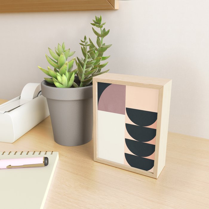 Geometric Shapes 255 Mini Art Print Gallery Image 2