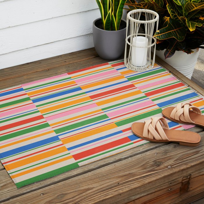 Stripes | PATTERN 01: The Retro Edition Outdoor Rug Gallery Image 2