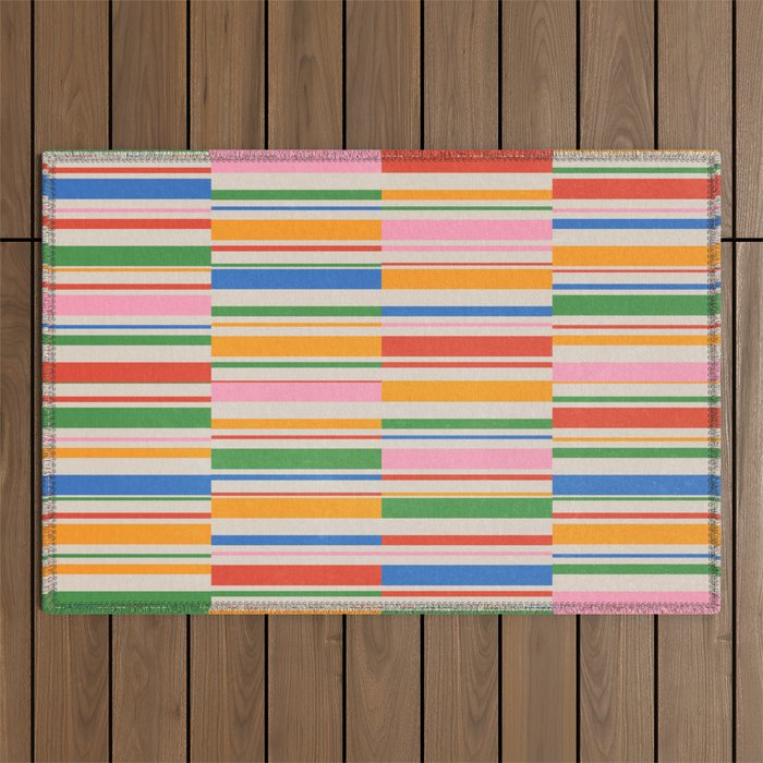 Stripes | PATTERN 01: The Retro Edition Outdoor Rug Gallery Image 1