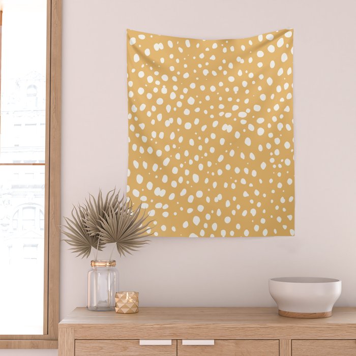 LEOPARD YELLOW Wall Tapestry Gallery Image 2