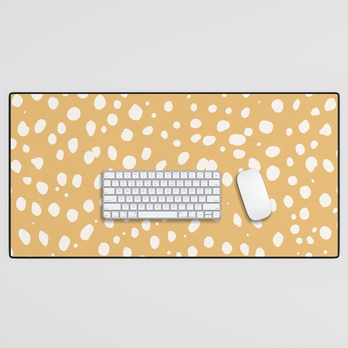 LEOPARD YELLOW Desk Mat Gallery Image 1
