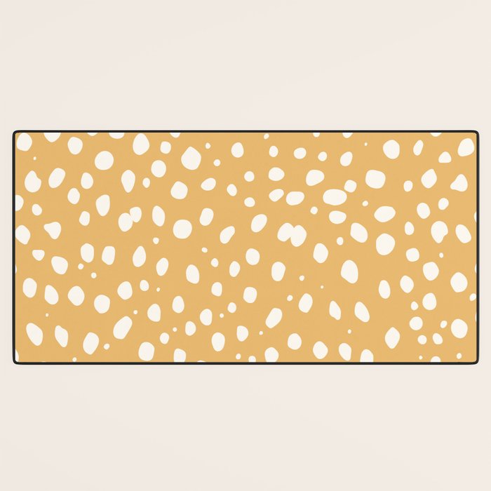 LEOPARD YELLOW Desk Mat Gallery Image 3