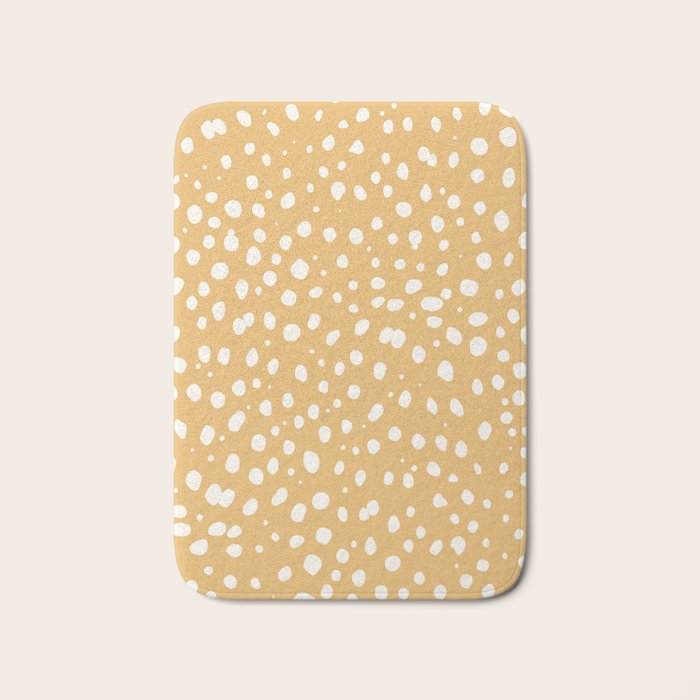 LEOPARD YELLOW Bath Mat Gallery Image 1