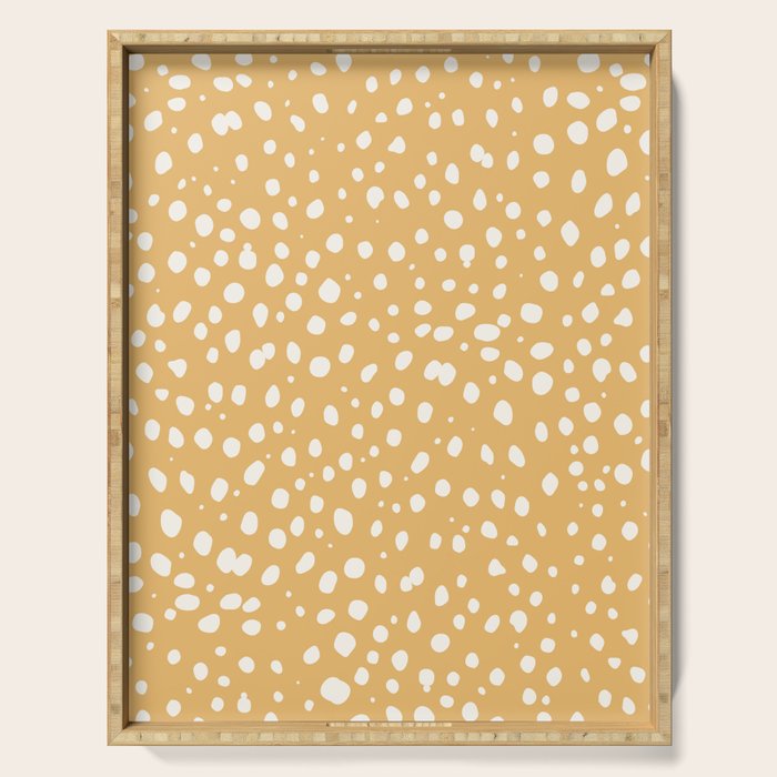 LEOPARD YELLOW Serving Tray Gallery Image 1