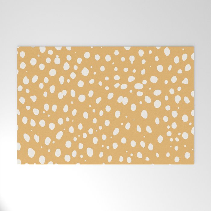 LEOPARD YELLOW Welcome Mat Gallery Image 1