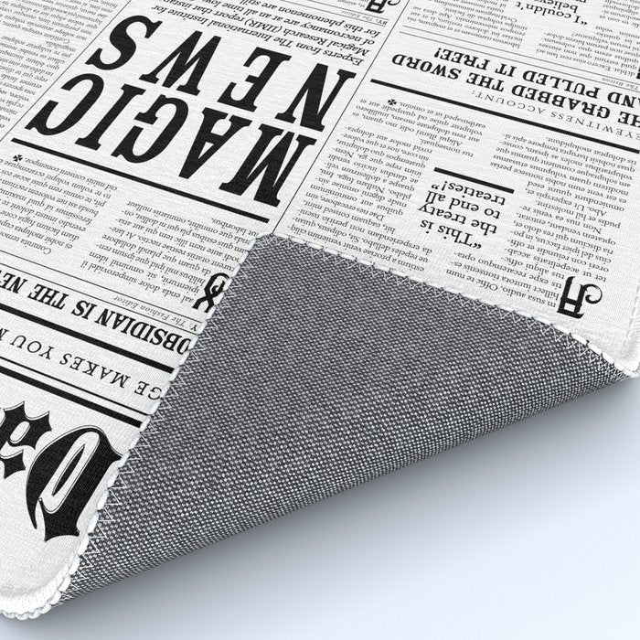 The Daily Mage Fantasy Newspaper Rug Gallery Image 4