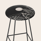 Mountain Trees Dark Stool Gallery Image 2