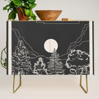 Mountain Trees Dark Credenza Gallery Image 1