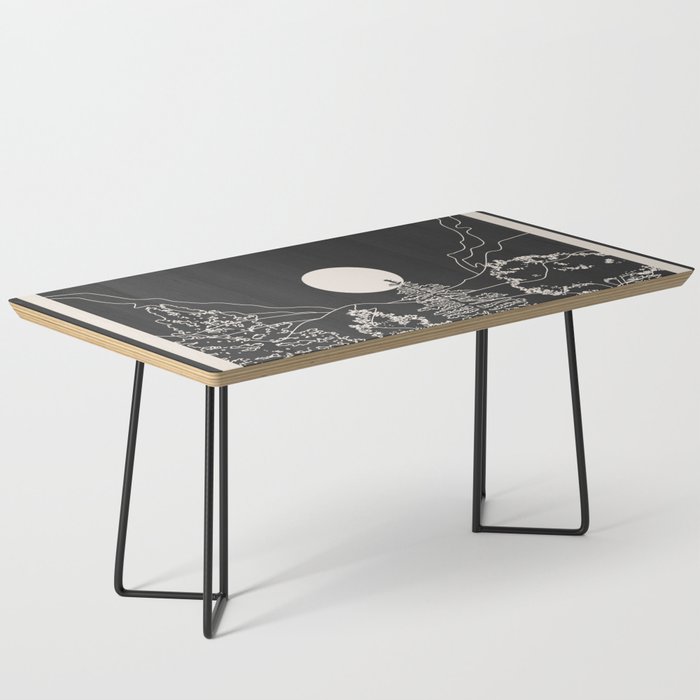 Mountain Trees Dark Coffee Table Gallery Image 1