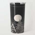 Mountain Trees Dark Travel Mug Gallery Image 1