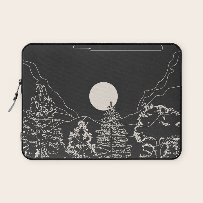 Mountain Trees Dark Laptop Sleeve Gallery Image 1