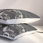 Mountain Trees Dark Pillow Sham Gallery Image 3