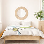 Mid Century Modern Abstract Design Duvet Cover Gallery Image 3