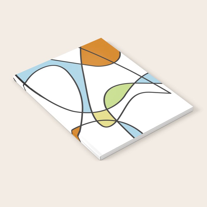 Mid Century Modern Abstract Design Notebook Gallery Image 2