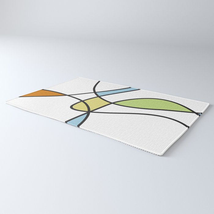 Mid Century Modern Abstract Design Rug Gallery Image 3